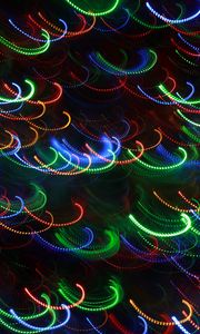 Preview wallpaper lights, colorful, abstraction, blur, long exposure