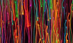 Preview wallpaper lights, freezelight, long exposure, glow, bright, colorful