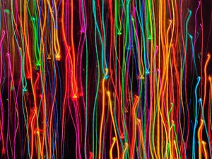 Preview wallpaper lights, freezelight, long exposure, glow, bright, colorful