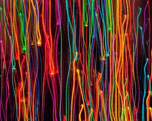 Preview wallpaper lights, freezelight, long exposure, glow, bright, colorful