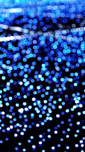 Preview wallpaper lights, glow, bokeh, blue