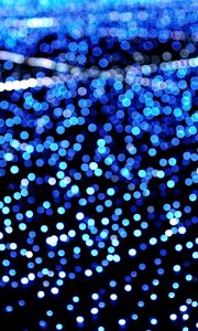 Preview wallpaper lights, glow, bokeh, blue