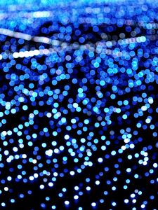 Preview wallpaper lights, glow, bokeh, blue