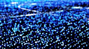 Preview wallpaper lights, glow, bokeh, blue