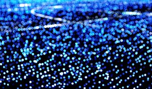 Preview wallpaper lights, glow, bokeh, blue