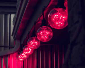 Preview wallpaper lights, glow, red