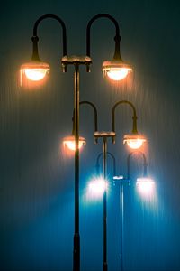Preview wallpaper lights, light, rain, dark