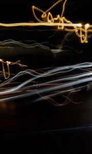 Preview wallpaper lights, long exposure, blur, abstraction