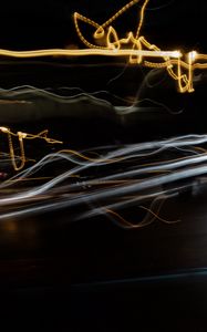 Preview wallpaper lights, long exposure, blur, abstraction