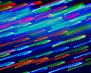 Preview wallpaper lights, neon, long exposure, colorful, abstraction