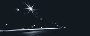 Preview wallpaper lights, night, road, movement