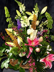 Preview wallpaper lilies, flowers, buds, herbs, design, shopping