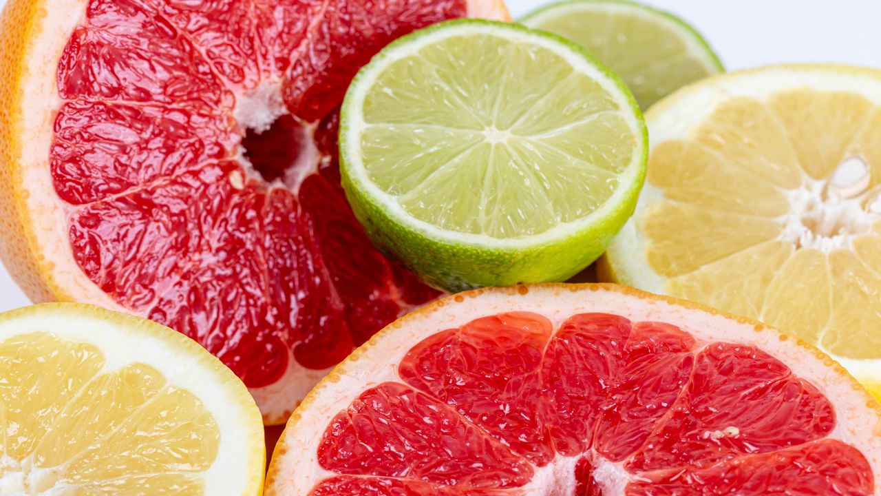 Wallpaper lime, grapefruit, citrus, fruit