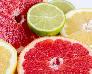 Preview wallpaper lime, grapefruit, citrus, fruit