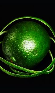 Preview wallpaper lime, lanes, macro, fruit, green, citrus