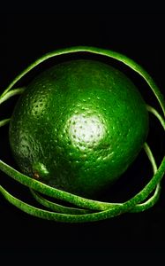 Preview wallpaper lime, lanes, macro, fruit, green, citrus