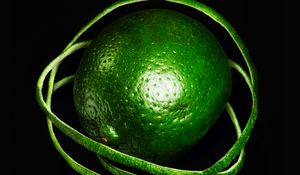Preview wallpaper lime, lanes, macro, fruit, green, citrus
