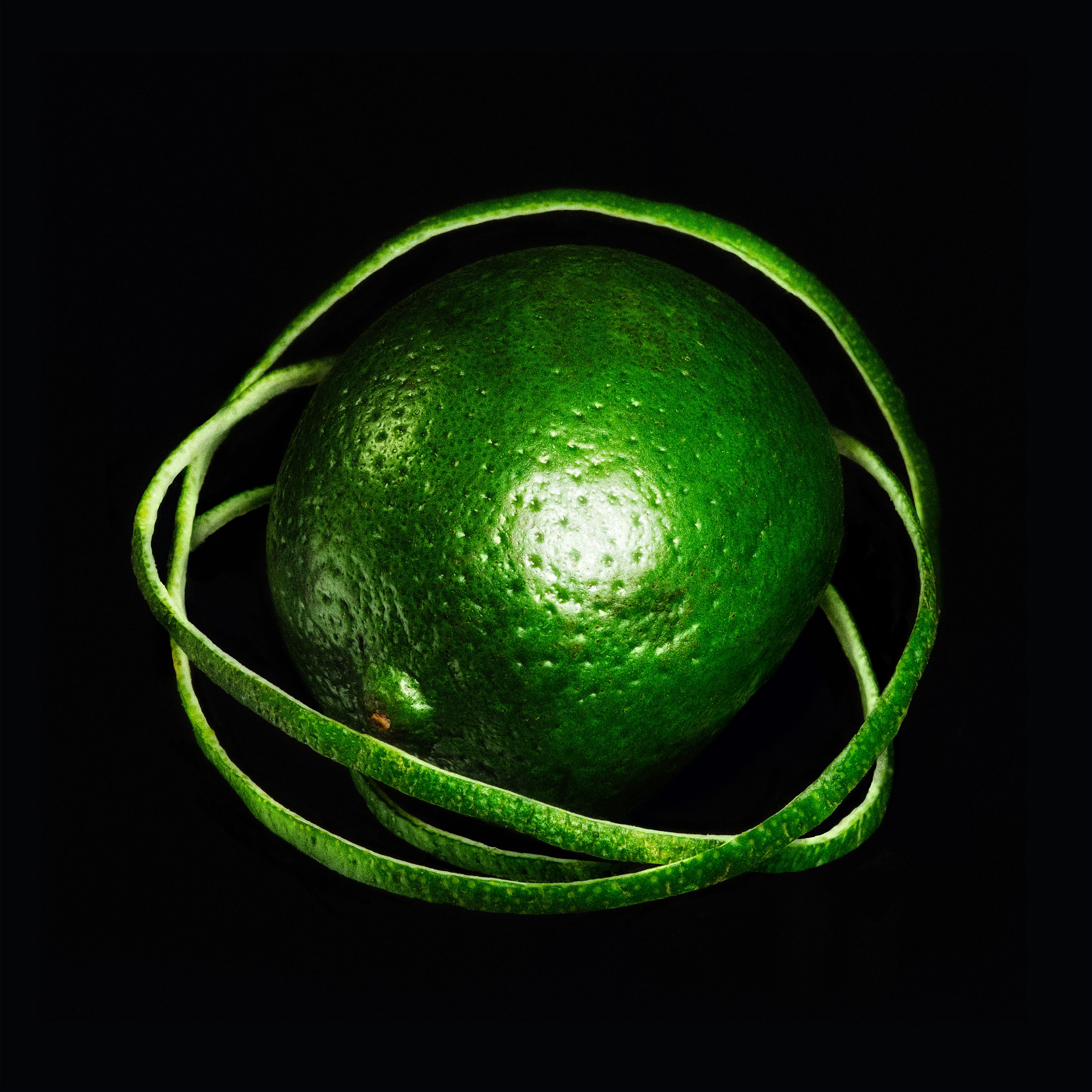 3415x3415 Wallpaper lime, lanes, macro, fruit, green, citrus