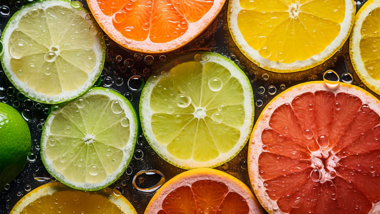 Wallpaper lime, lemon, grapefruit, citrus, fruits, food