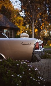 Preview wallpaper lincoln continental, car, retro, side view