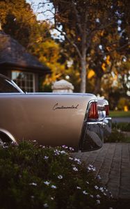 Preview wallpaper lincoln continental, car, retro, side view