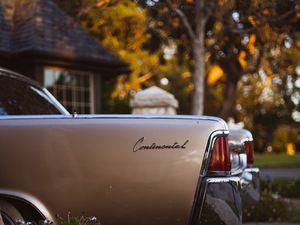 Preview wallpaper lincoln continental, car, retro, side view