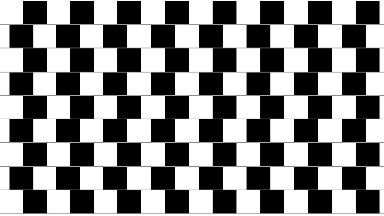 Wallpaper line, black, white, motion, optical illusion