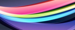 Preview wallpaper line, colorful, background, waves