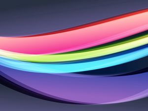 Preview wallpaper line, colorful, background, waves