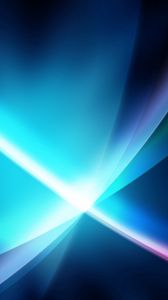 Preview wallpaper line, light, rays, blue, shiny