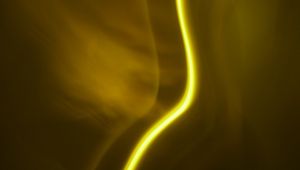 Preview wallpaper line, neon, wavy, yellow