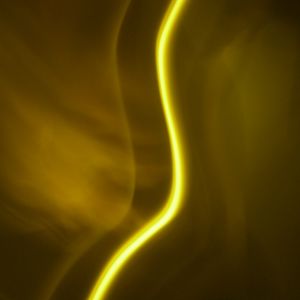 Preview wallpaper line, neon, wavy, yellow