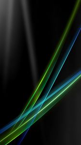 Preview wallpaper line, shadow, black, green, rays