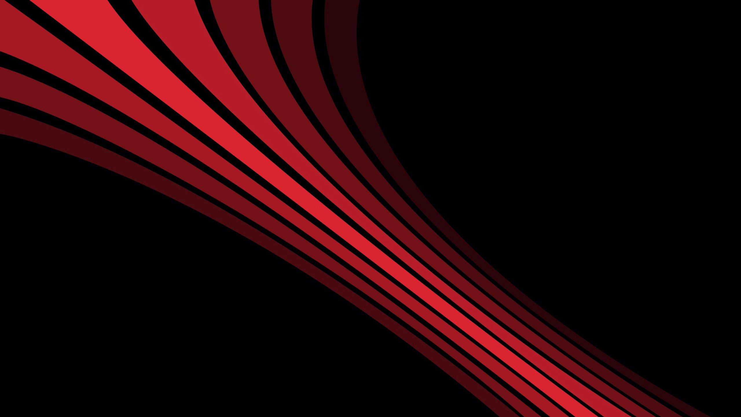 Download Wallpaper 2560x1440 Line Shadow Stripes Shape Black Red