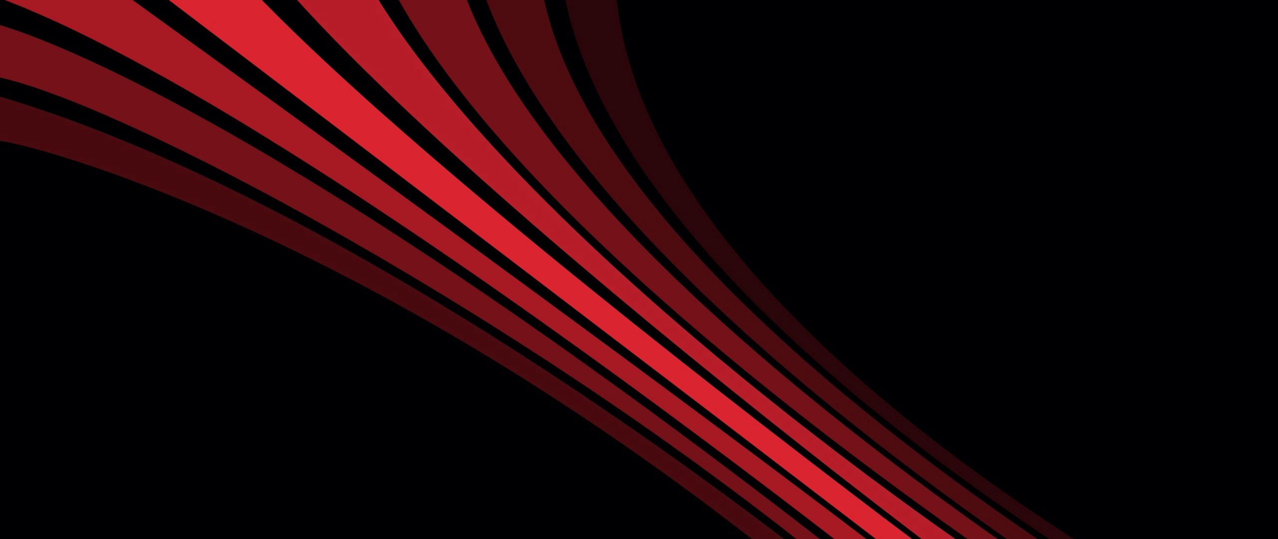 Download Wallpaper 2560x1080 Line Shadow Stripes Shape Black Red