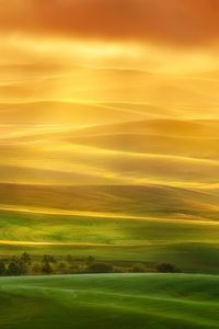 Preview wallpaper line, shape, plateau, field, sunset, light