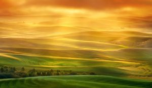 Preview wallpaper line, shape, plateau, field, sunset, light