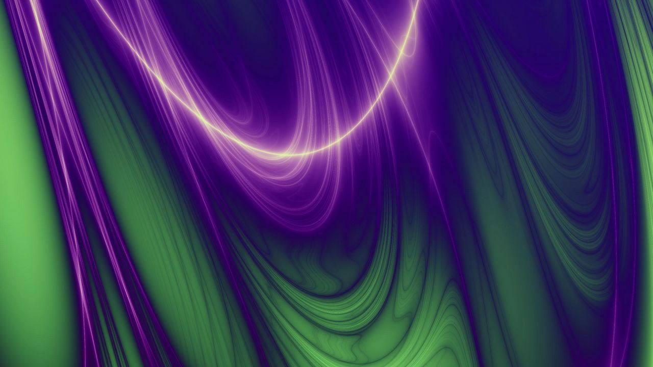 Wallpaper line, wavy, green, purple