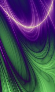 Preview wallpaper line, wavy, green, purple