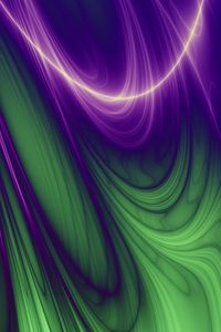 Preview wallpaper line, wavy, green, purple