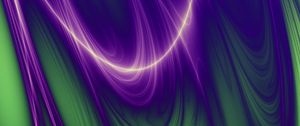 Preview wallpaper line, wavy, green, purple