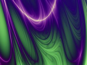 Preview wallpaper line, wavy, green, purple