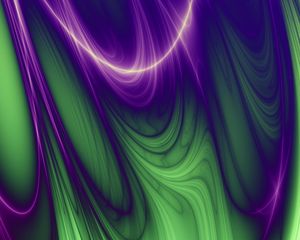 Preview wallpaper line, wavy, green, purple