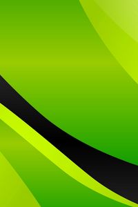 Preview wallpaper line, wavy, shape, green, bright