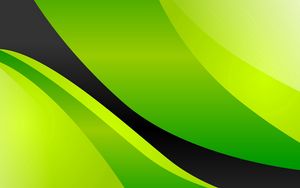 Preview wallpaper line, wavy, shape, green, bright