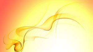 Preview wallpaper line, wavy, yellow, smoke