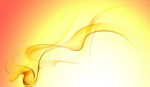 Preview wallpaper line, wavy, yellow, smoke