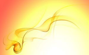 Preview wallpaper line, wavy, yellow, smoke