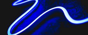 Preview wallpaper line, winding, neon, glow, blue