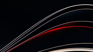 Preview wallpaper lines, abstract, wavy, dark background